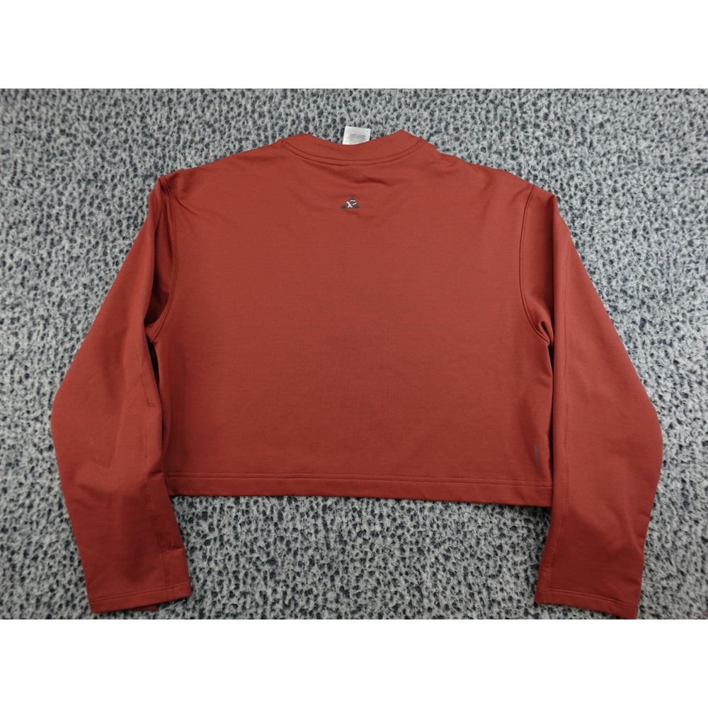 Adidas Cropped Sweatshirt Womens S Rust Excellent Aeroready Side Tie JD4213 - Picture 7 of 9